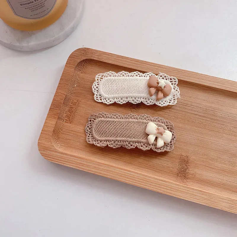 2 Piece Lace Hair Clip Set