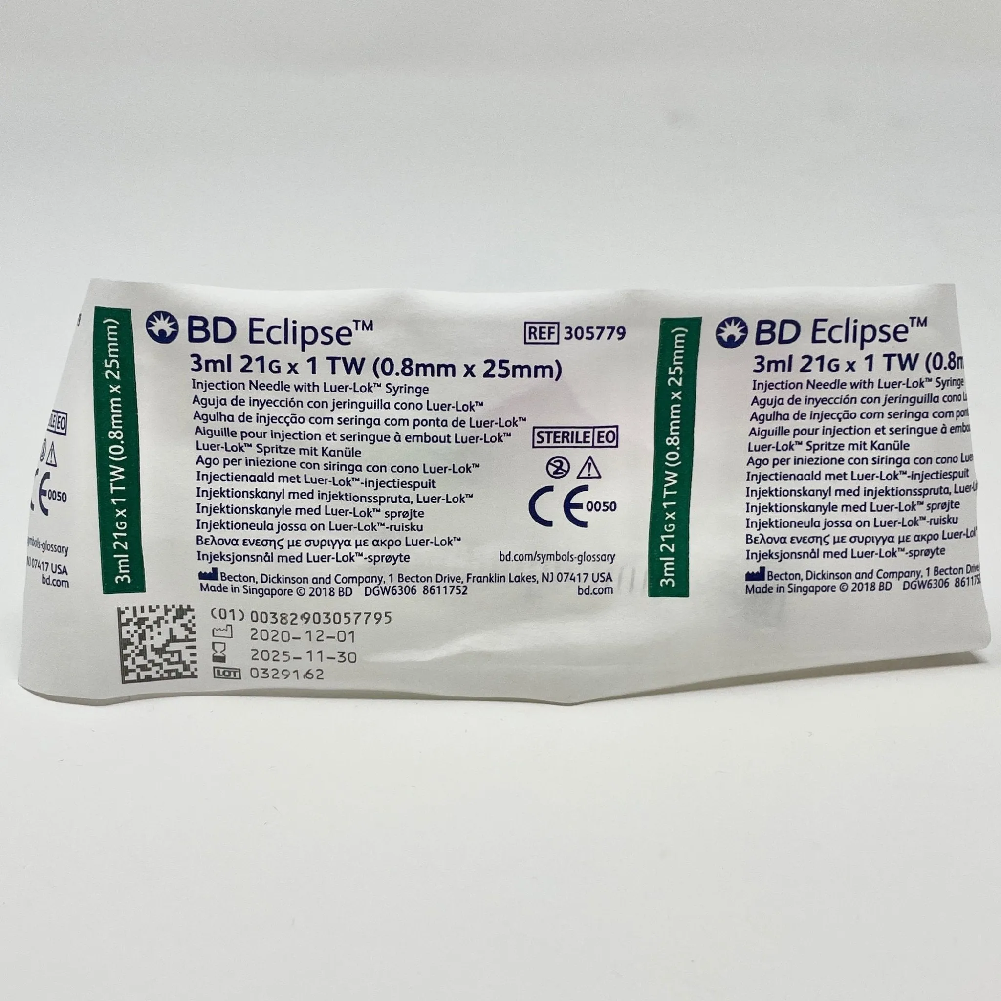 21G Needle 3mL Syringe - BD Eclipse | BD