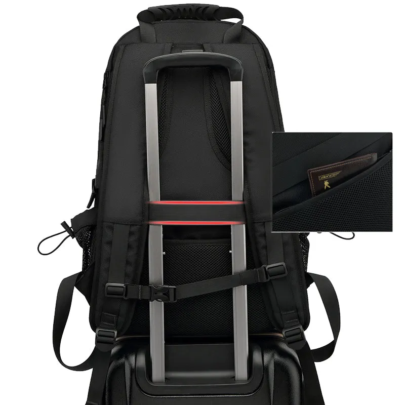 50-70L Travel Backpack For Men Gym Book With Shoe Compartment USB Charging Port