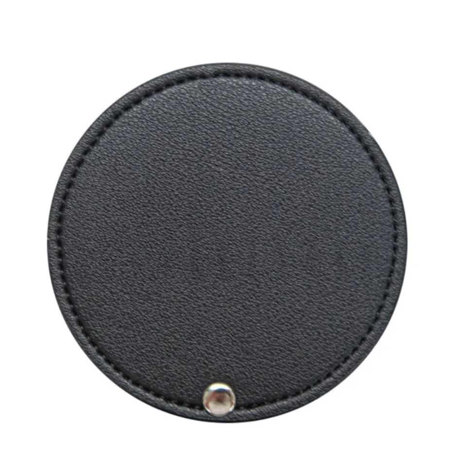 (Ø8cm) Makeup Bag Makeup Mirror Travel Cosmetic Mirror - Black