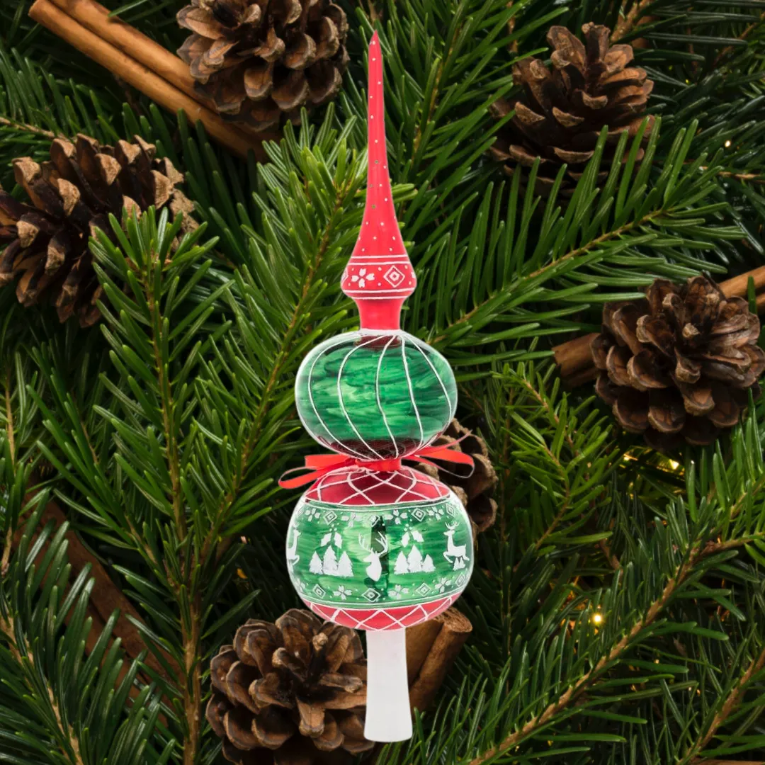 A Rustic Christmas Finial