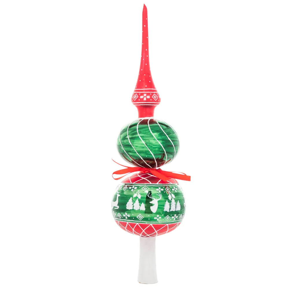 A Rustic Christmas Finial