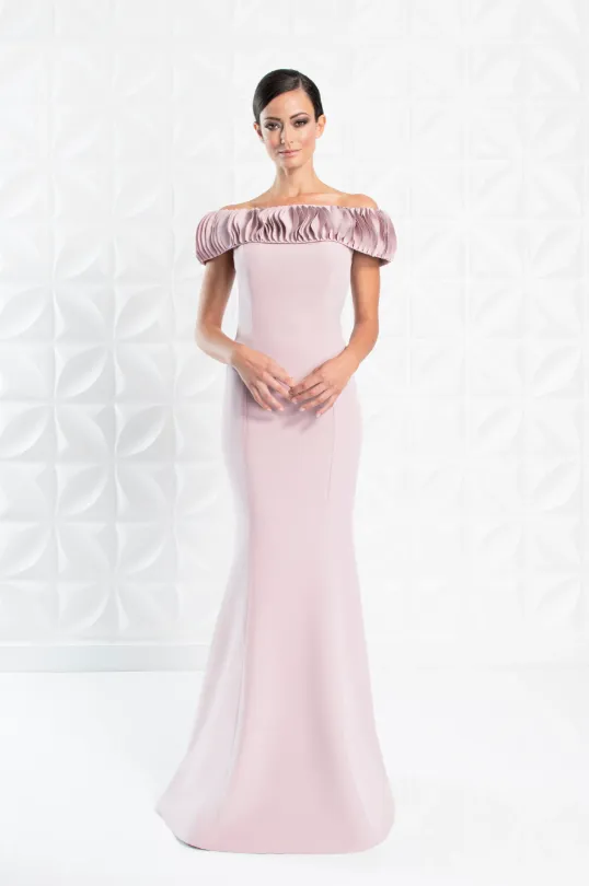 Alexander by Daymor - 1280: Off-Shoulder Ruched Gown