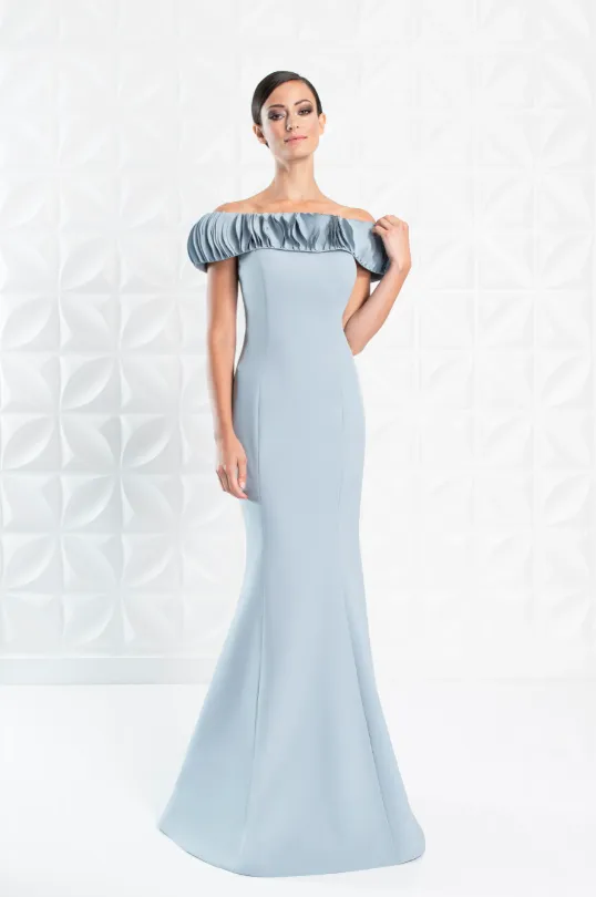 Alexander by Daymor - 1280: Off-Shoulder Ruched Gown