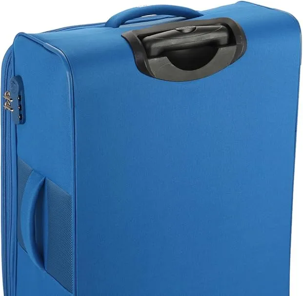 American Tourister Duncan Set of 3, Soft Luggage Trolley Bags With TSA Lock, 55 68 81cm, Blue