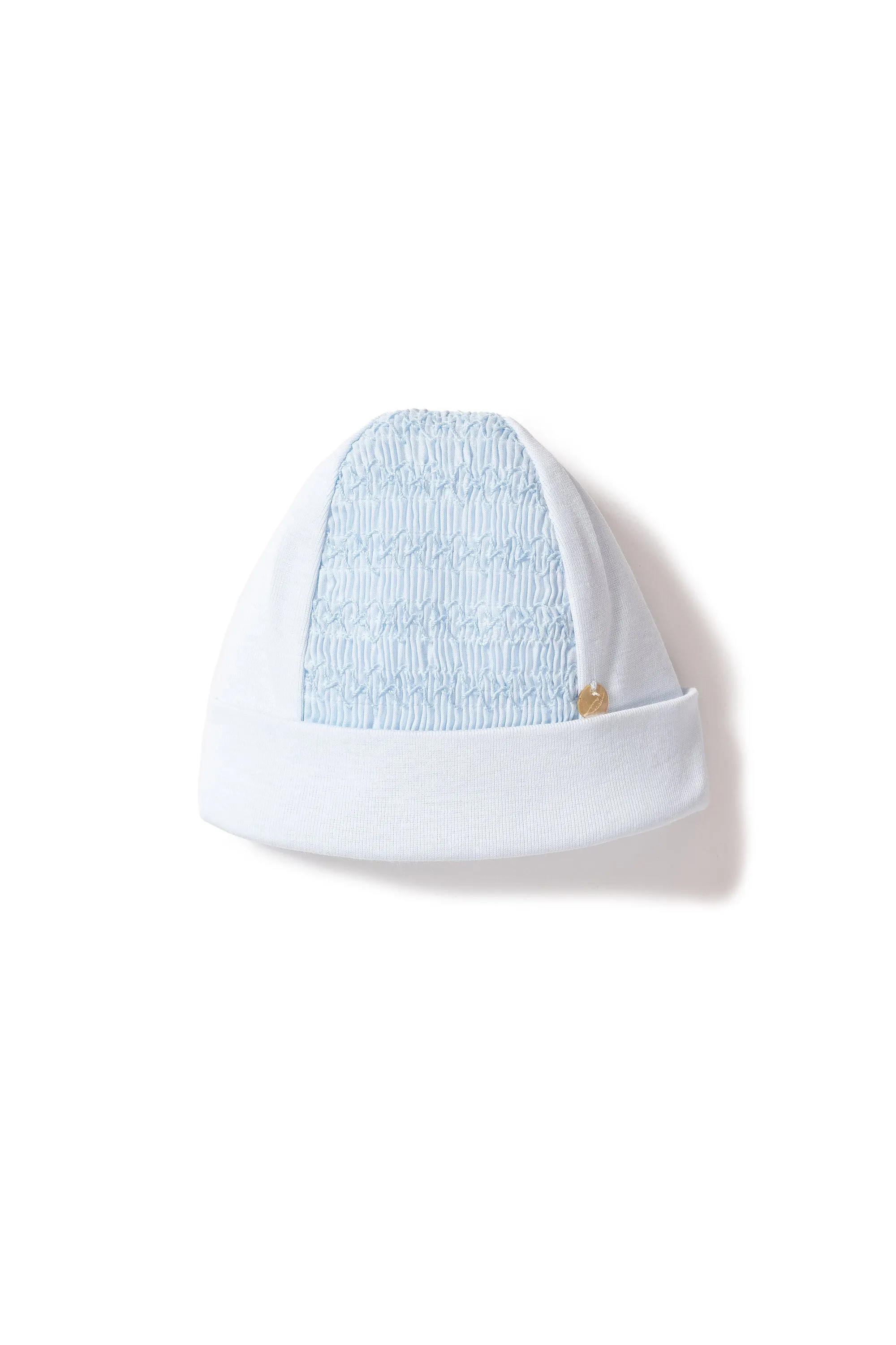 Babygrow & Matching Hat - Blue Smocked