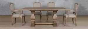 Belmont Wood Top & Duke 6 Seater Dining Set