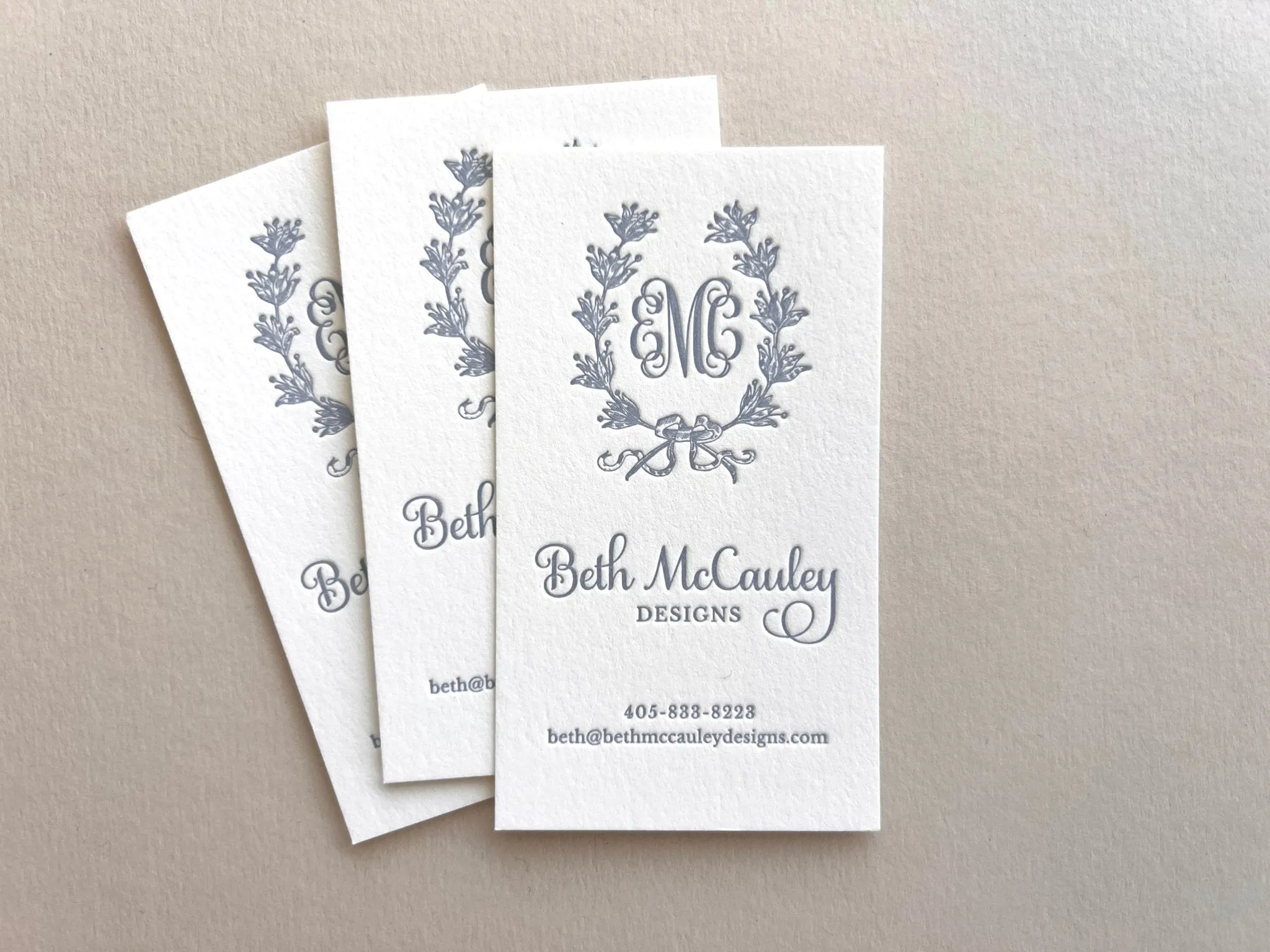 Beth - Letterpress Business Cards