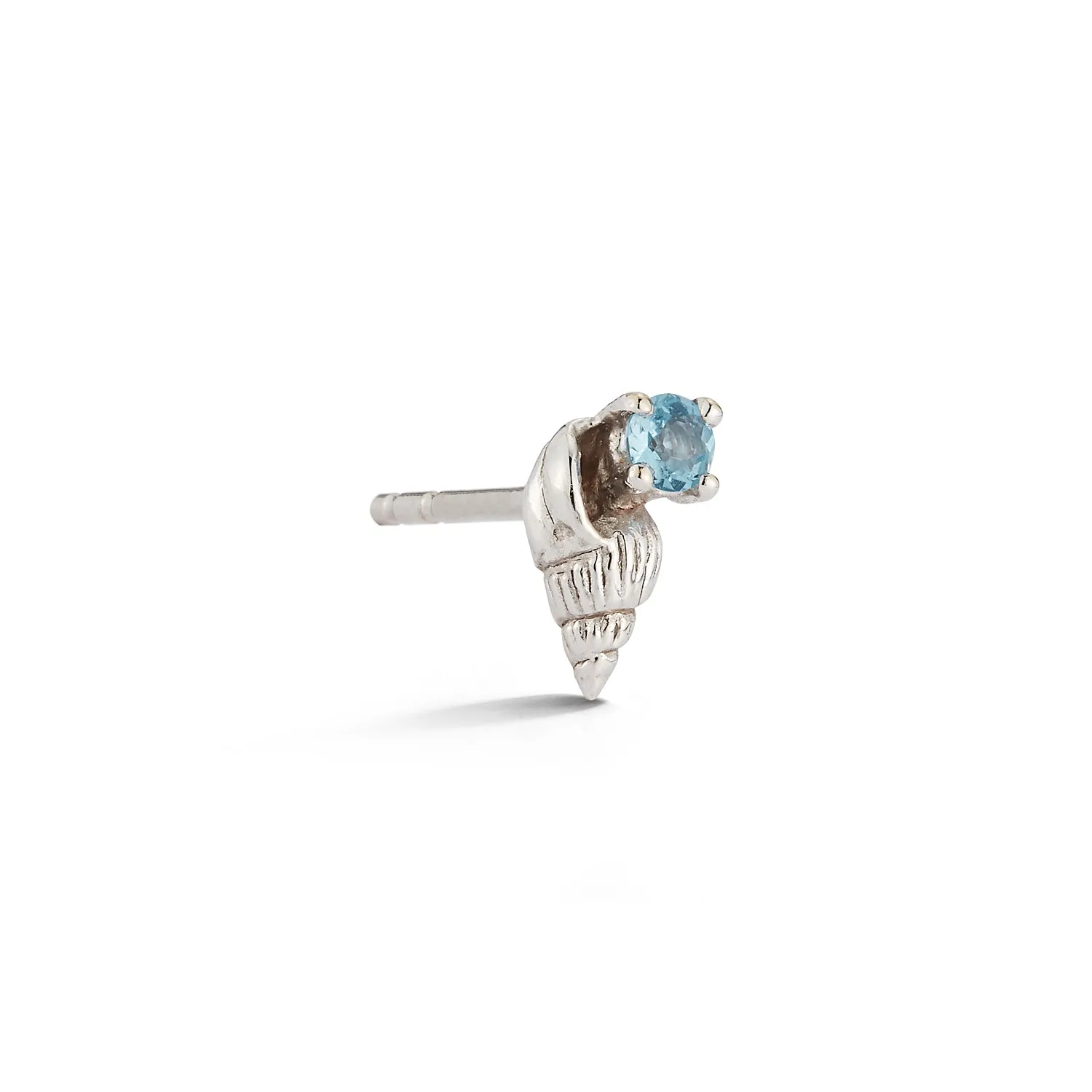 Bitsy Ursula Stud with Aquamarine - Open