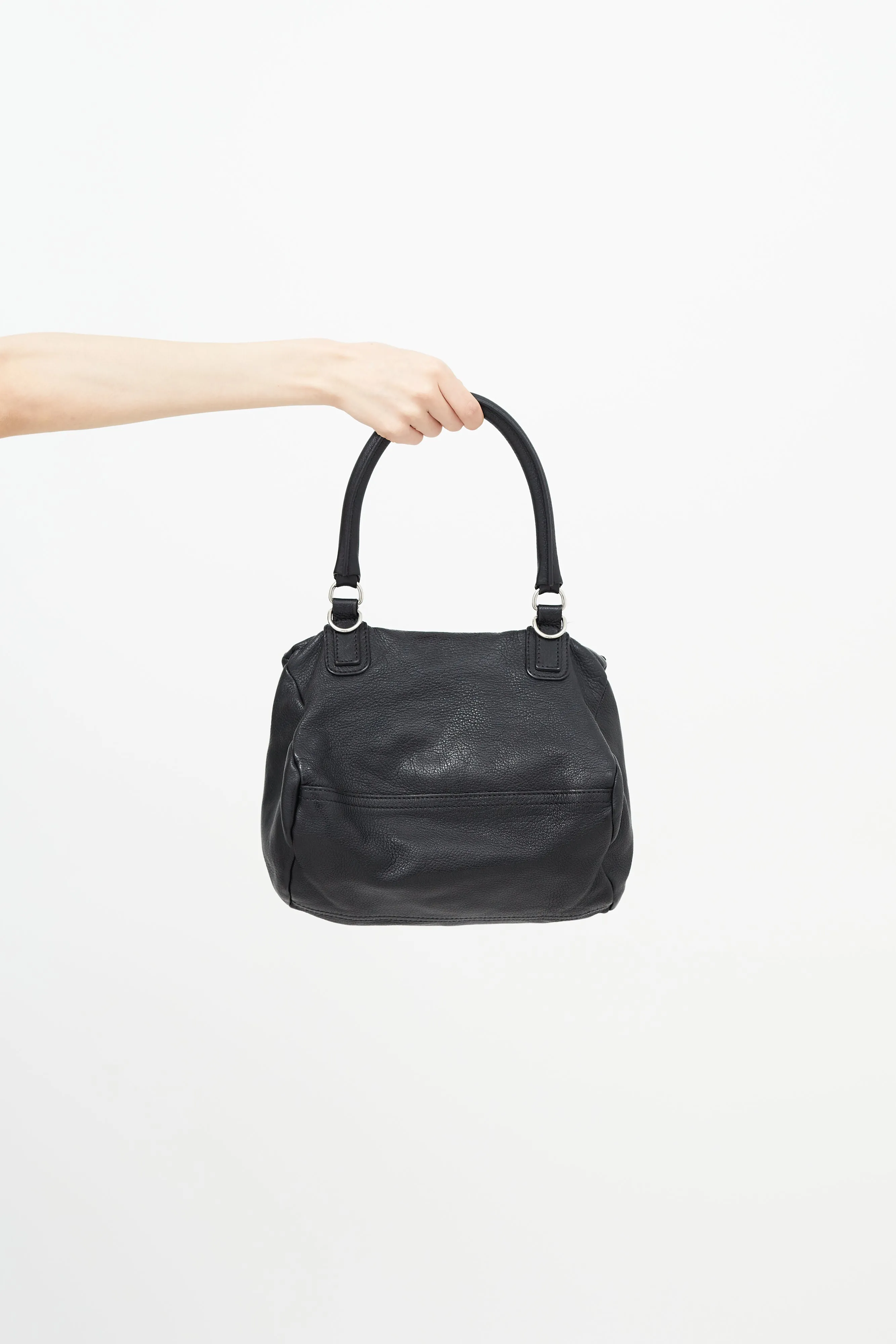 Black & Silver Small Pandora Shoulder Bag
