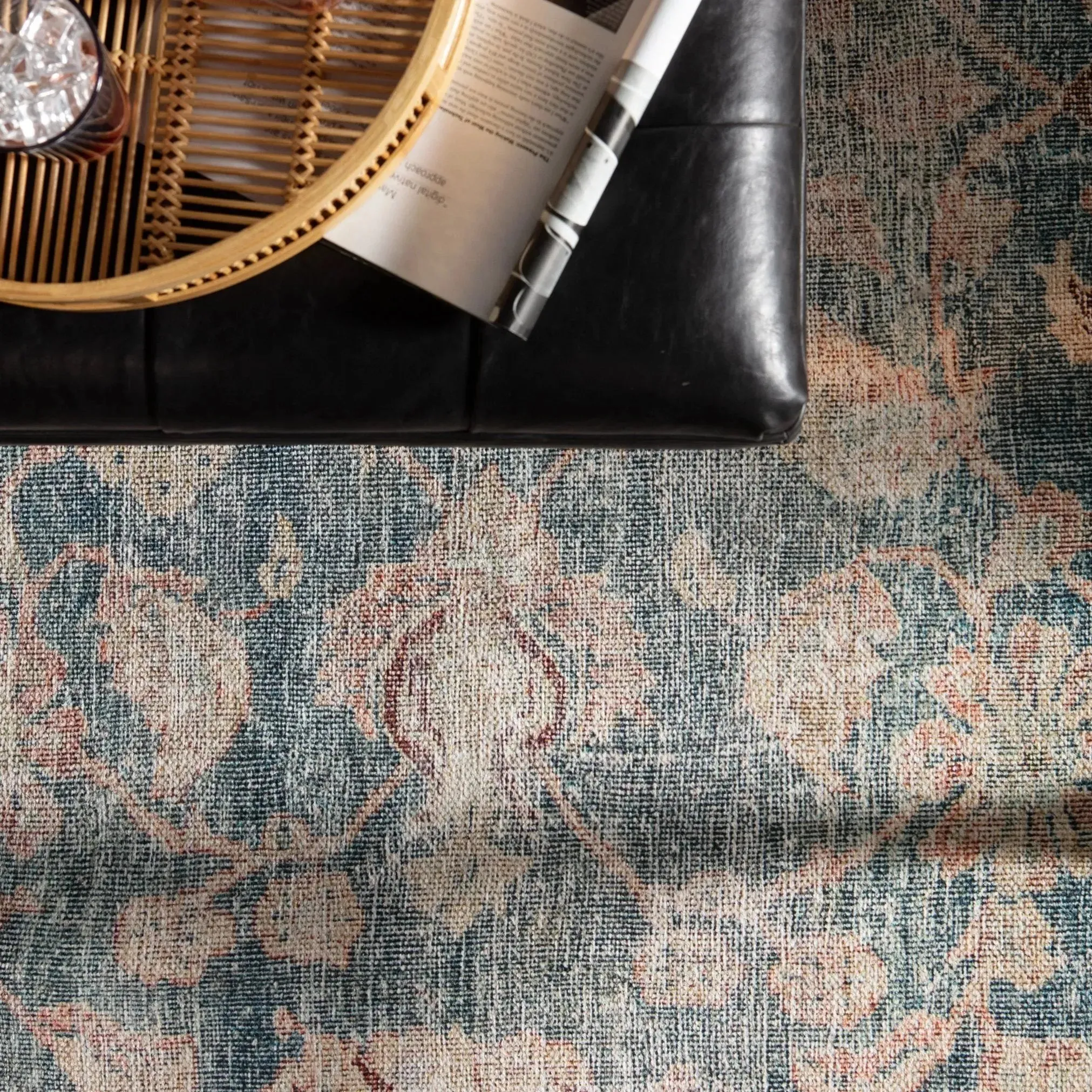Boheme BOHO8 Dark Teal/Rust Rug