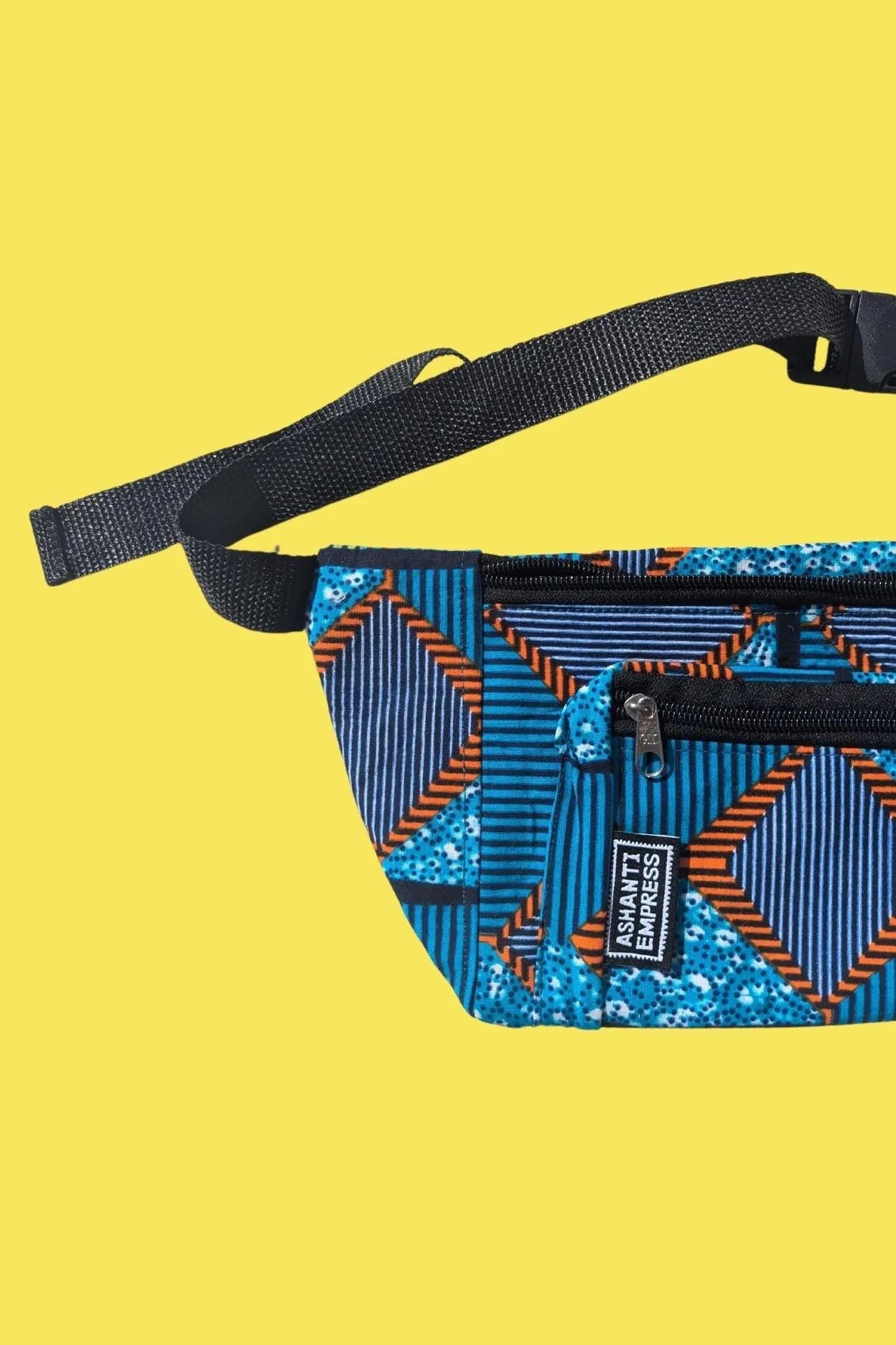 Bosomtwi Blue African Print Bumbag