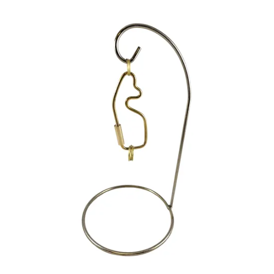 Brass Whale Keyring