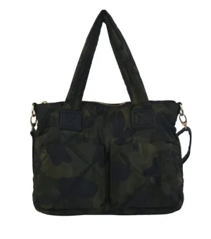 Camo Puffer Tote
