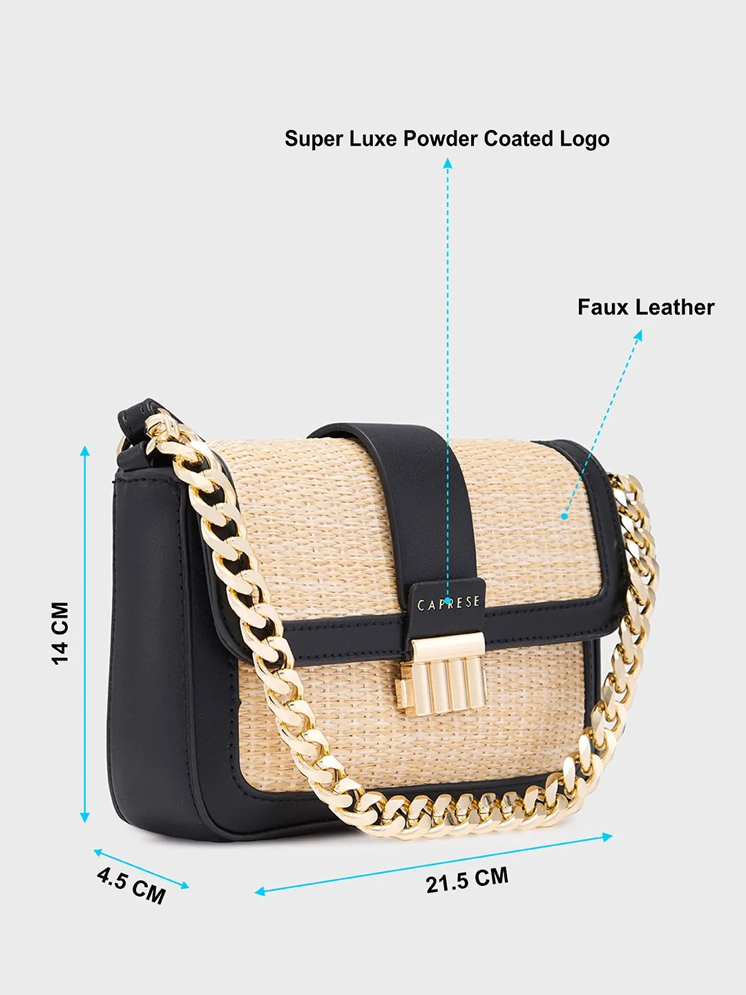 Caprese Georgia Sling Small Black