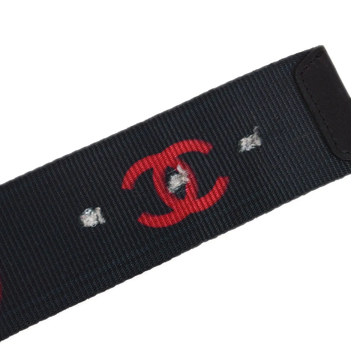 CHANEL 2004 Record Belt Black #80 GS02299c