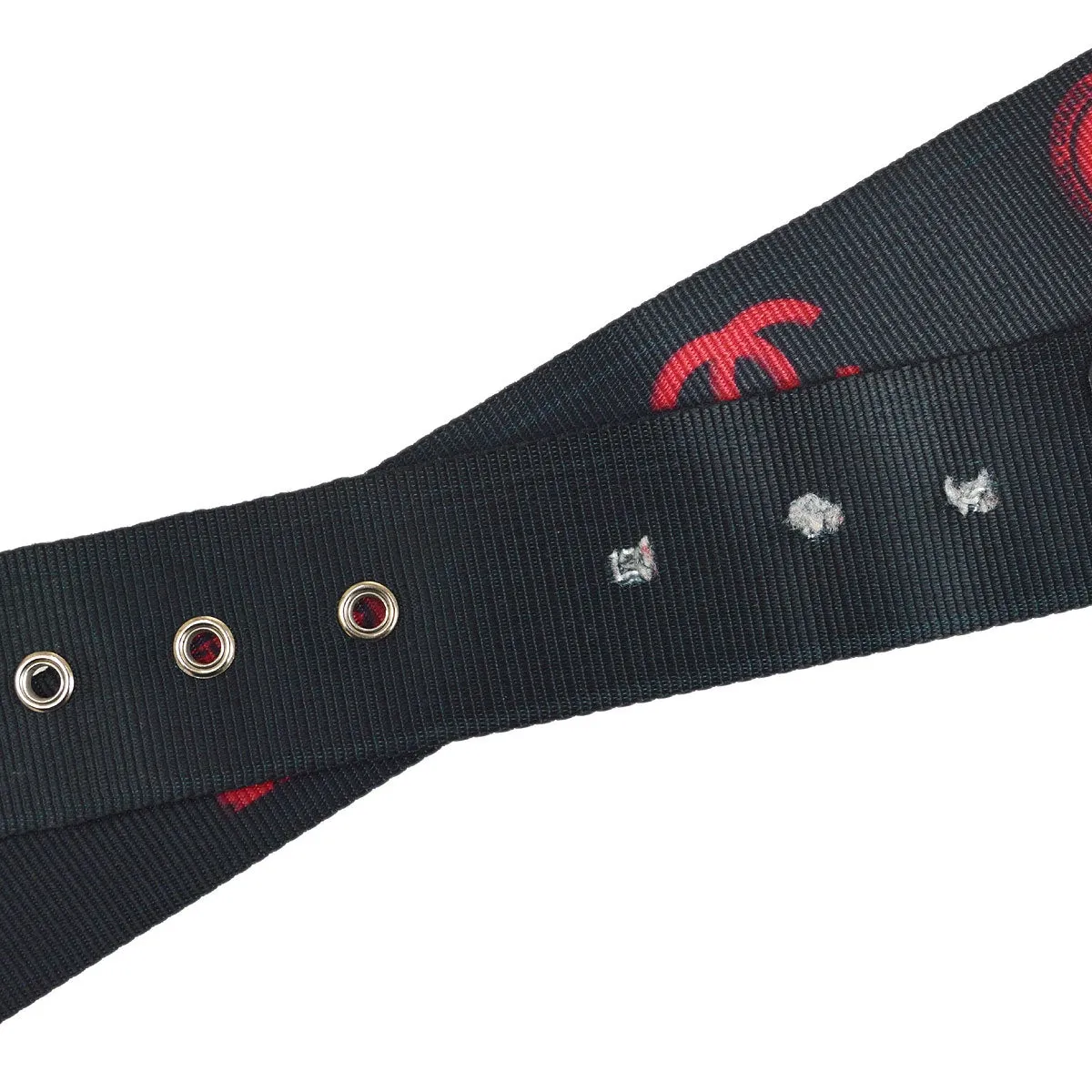 CHANEL 2004 Record Belt Black #80 GS02299c