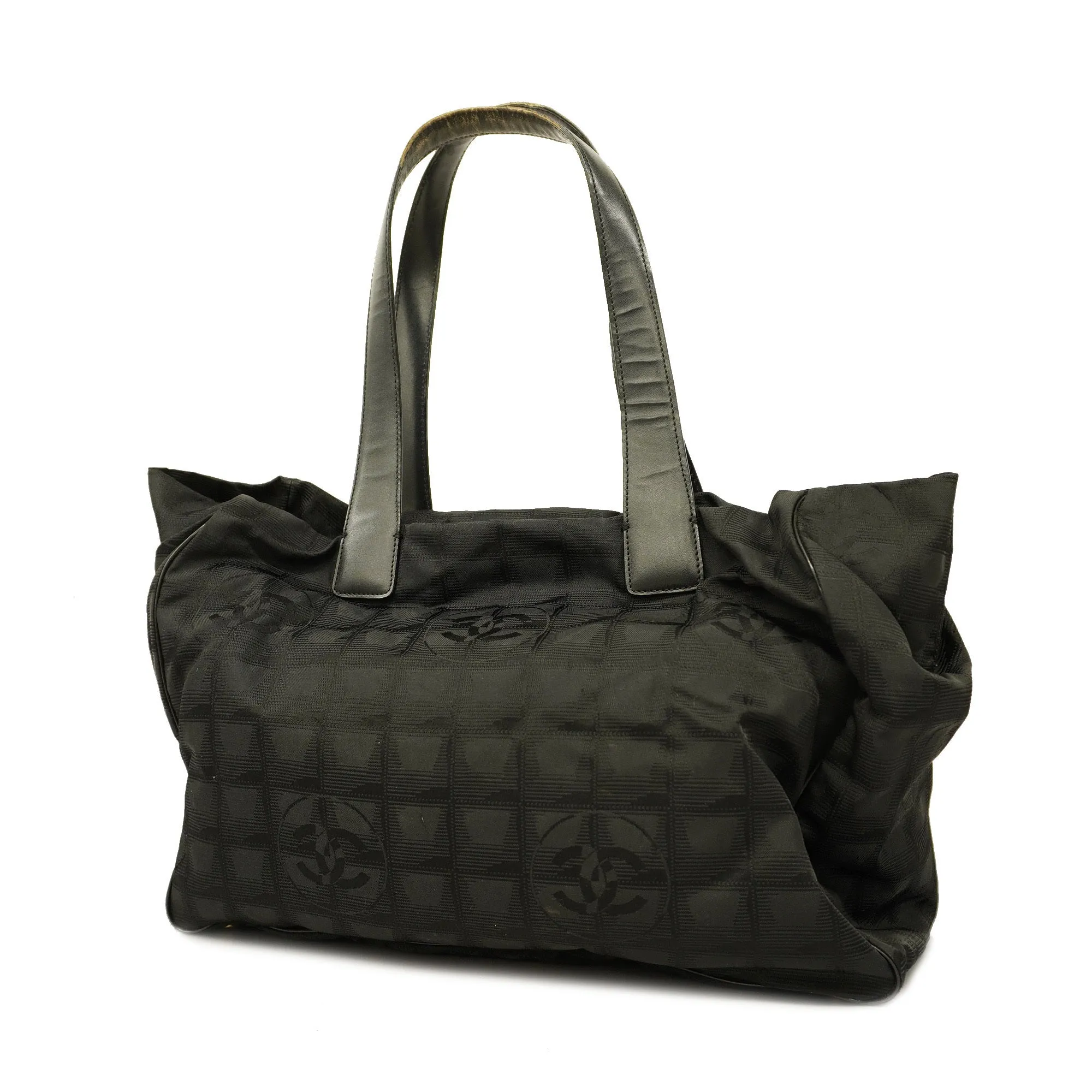 CHANEL   New Travel Line Tote Bag Women's Nylon Tote Bag Black