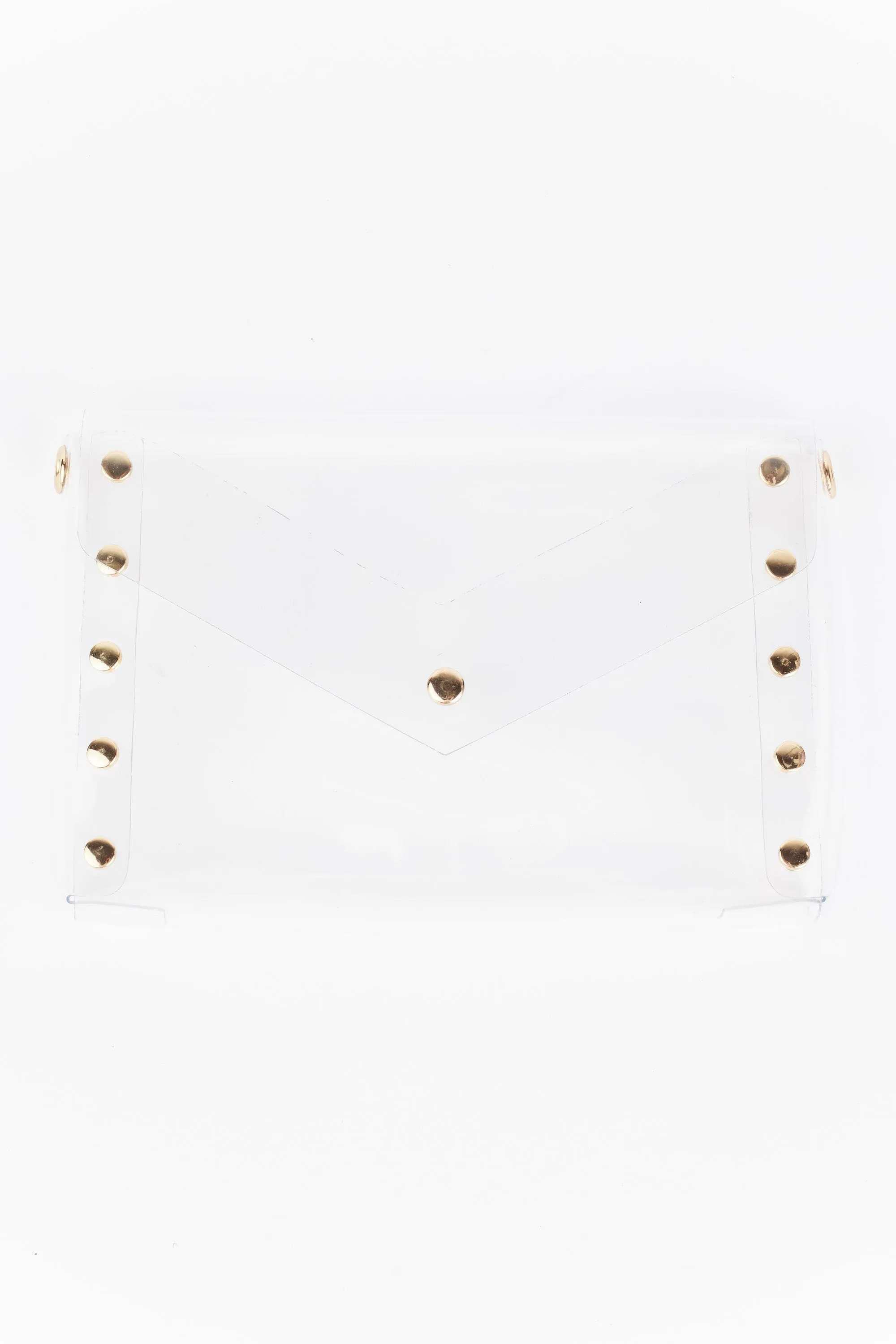 Clear Gameday Crossbody Bag- Gold