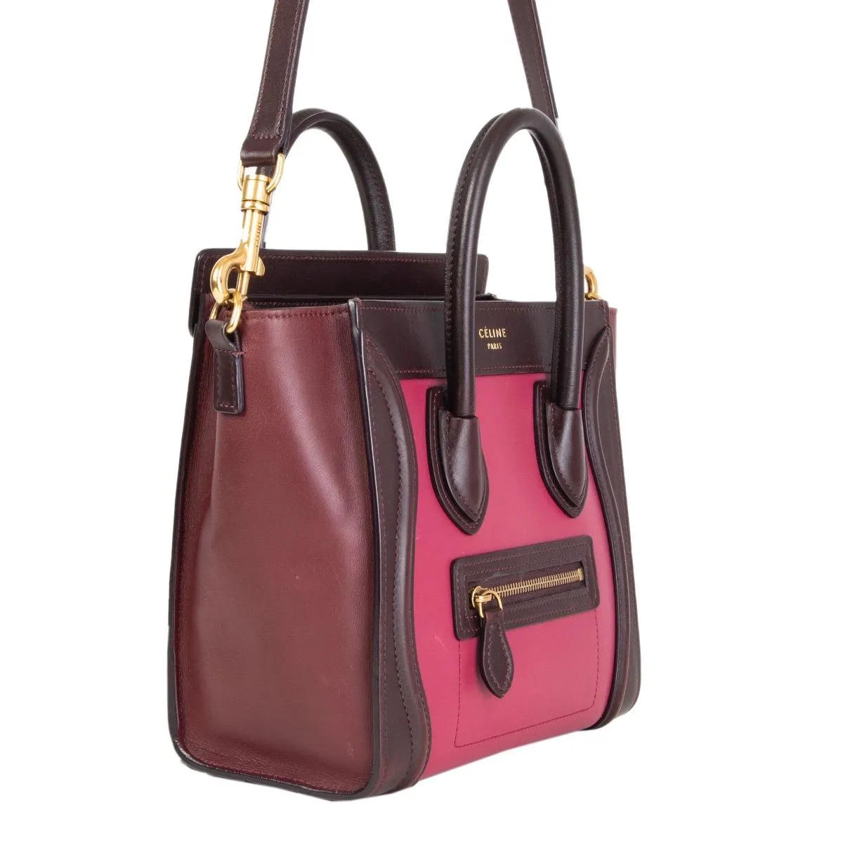 Céline Calfskin Nano Luggage Crossbody Bag