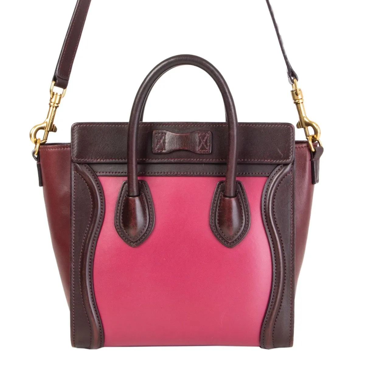 Céline Calfskin Nano Luggage Crossbody Bag