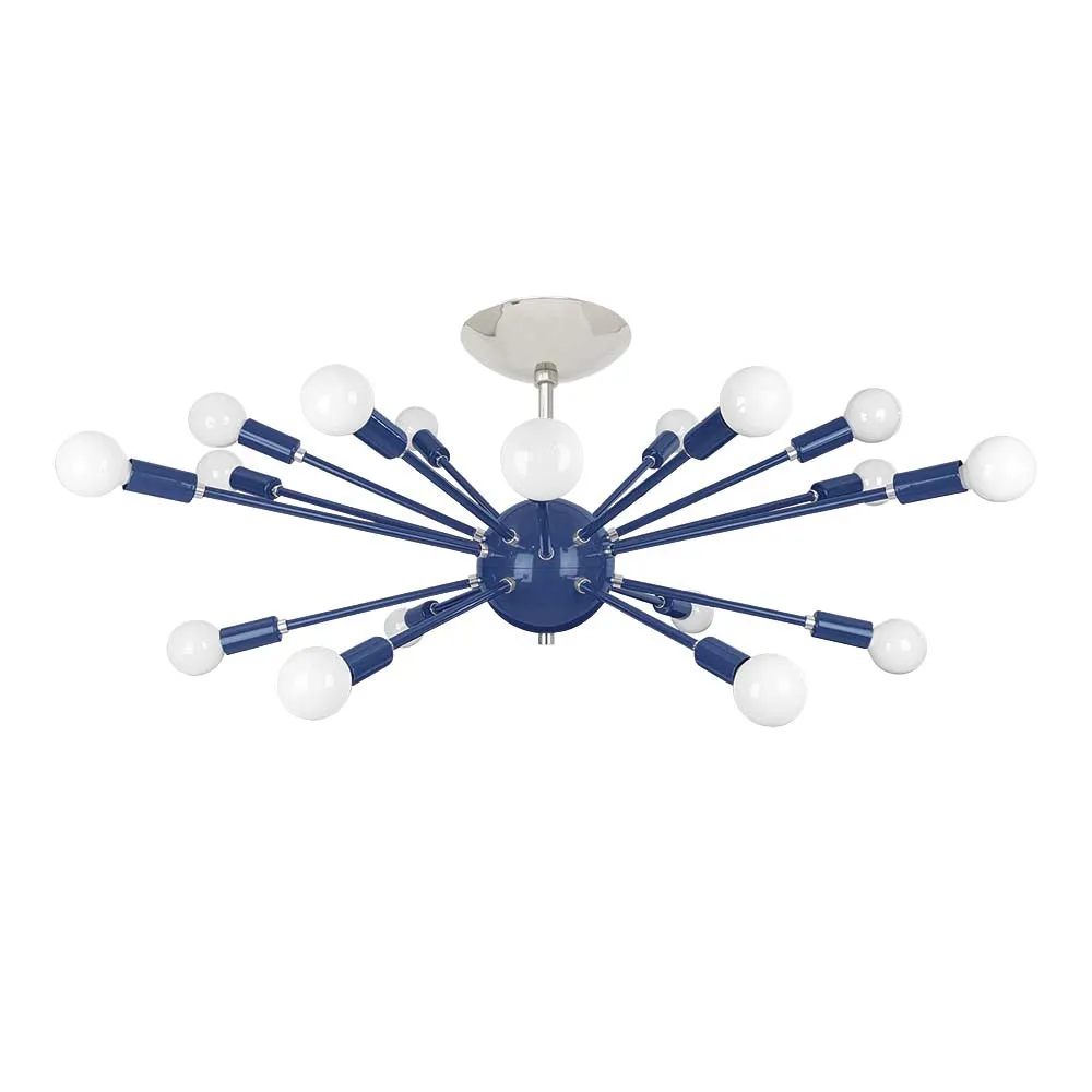 Color Elliptical Sputnik Flush Mount