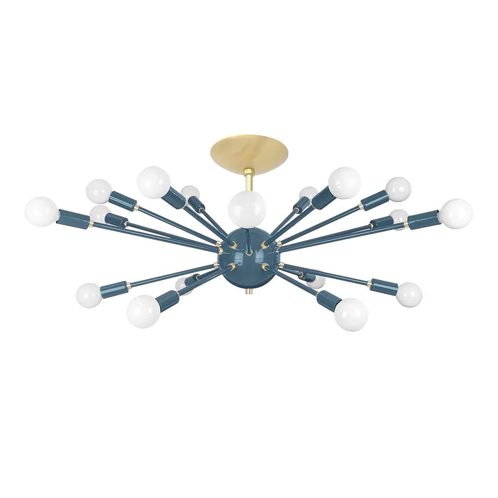 Color Elliptical Sputnik Flush Mount