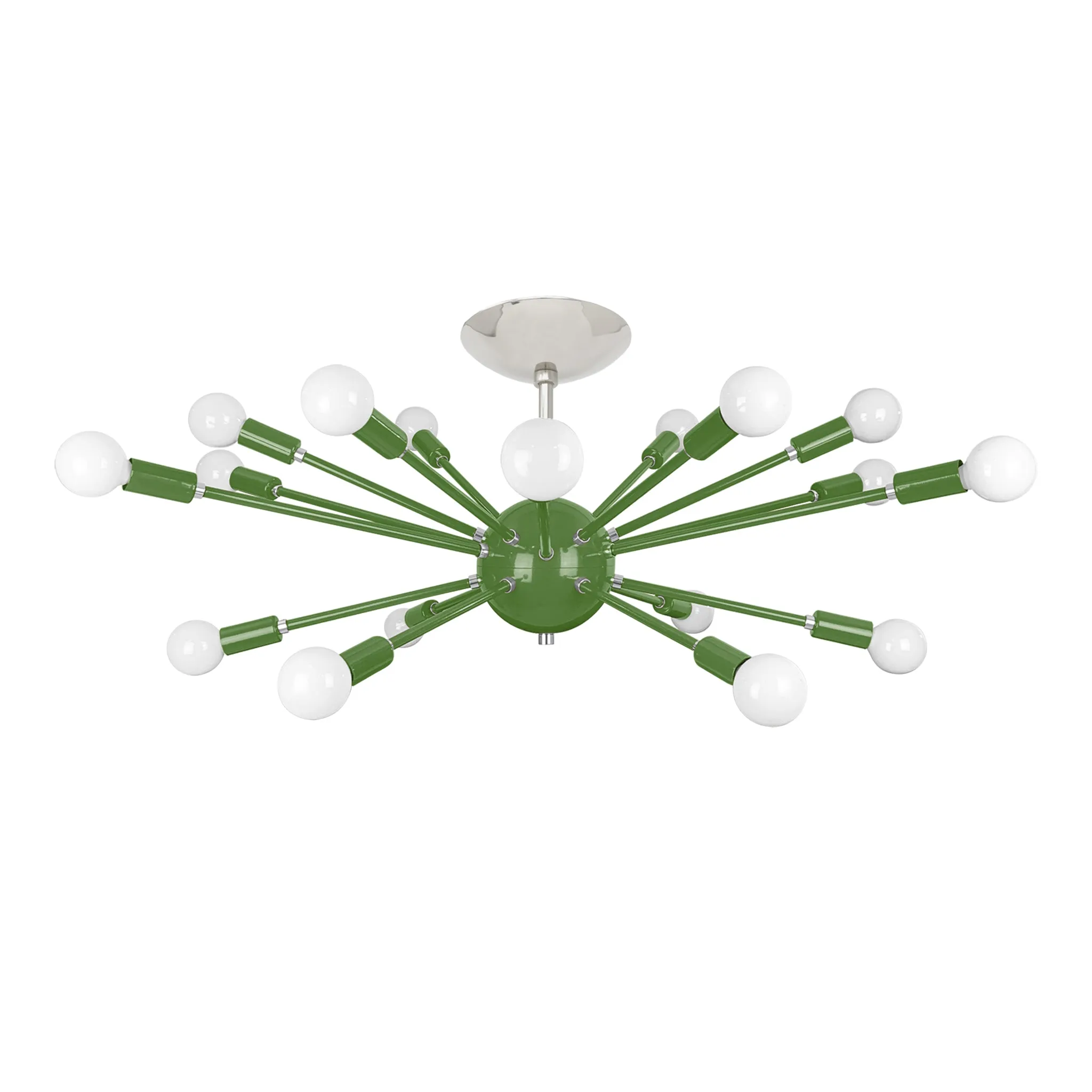Color Elliptical Sputnik Flush Mount
