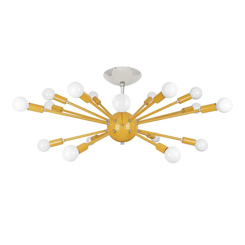 Color Elliptical Sputnik Flush Mount