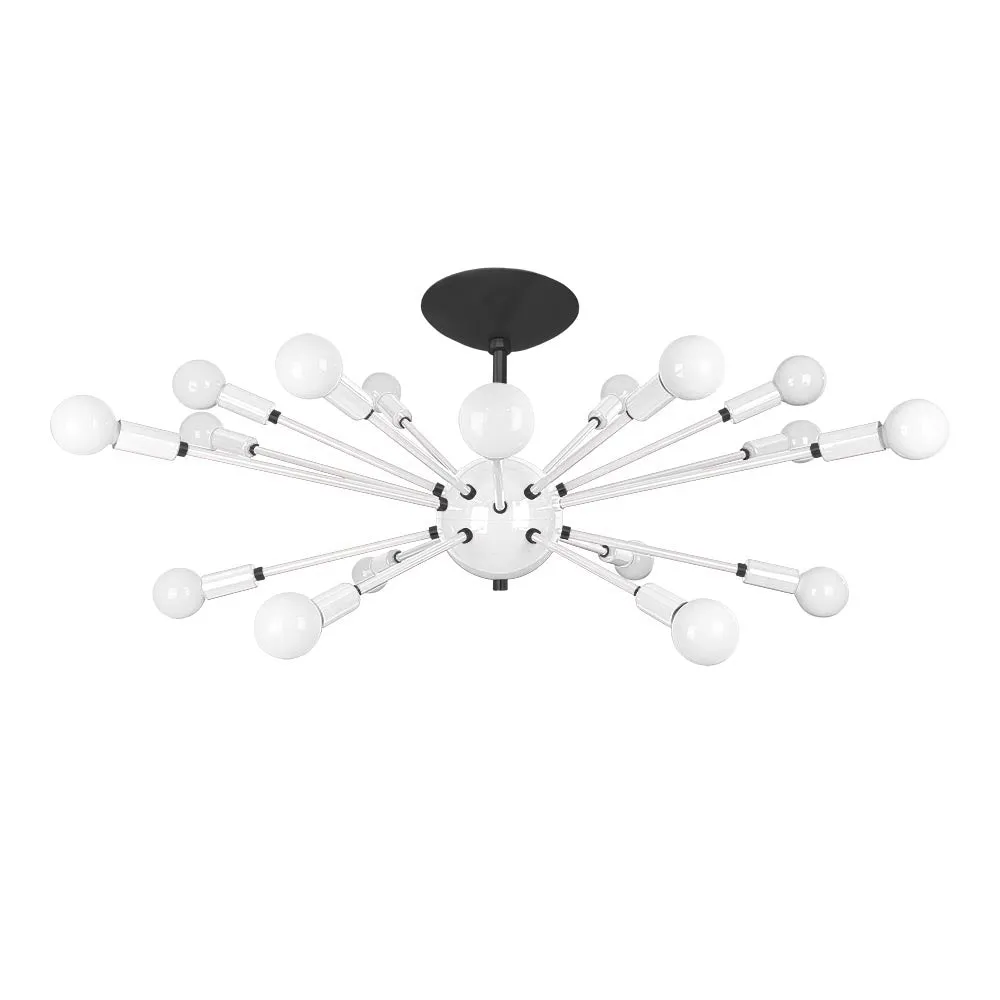 Color Elliptical Sputnik Flush Mount