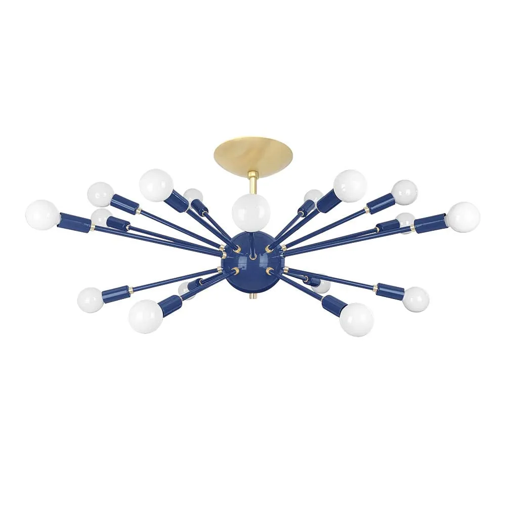 Color Elliptical Sputnik Flush Mount