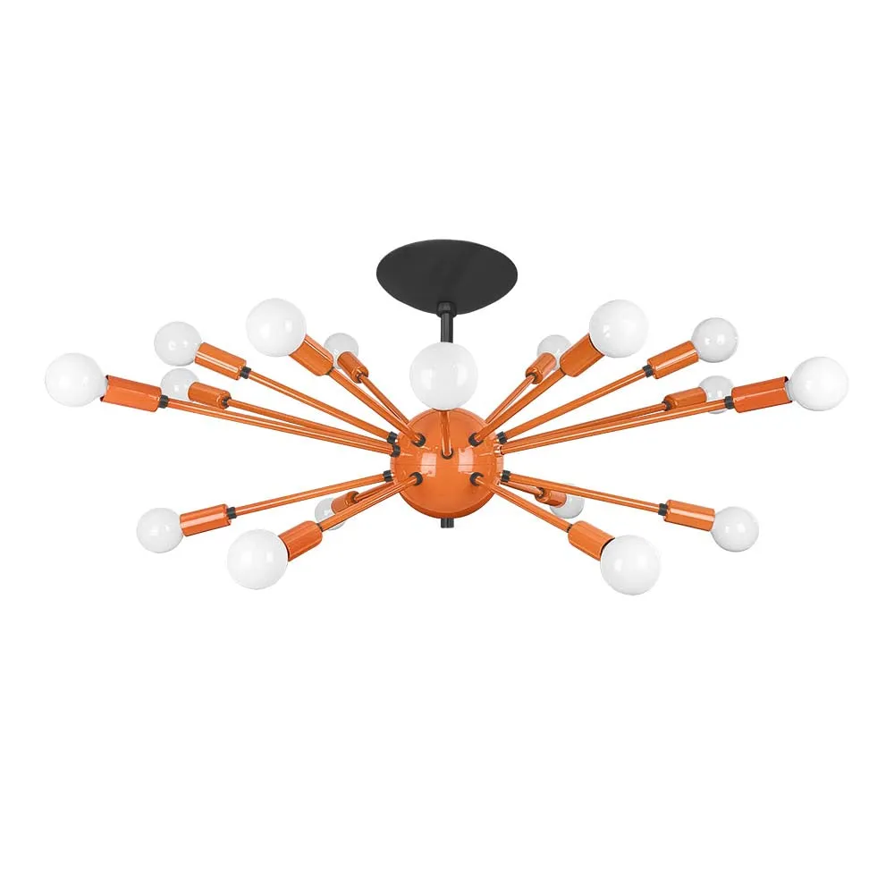 Color Elliptical Sputnik Flush Mount