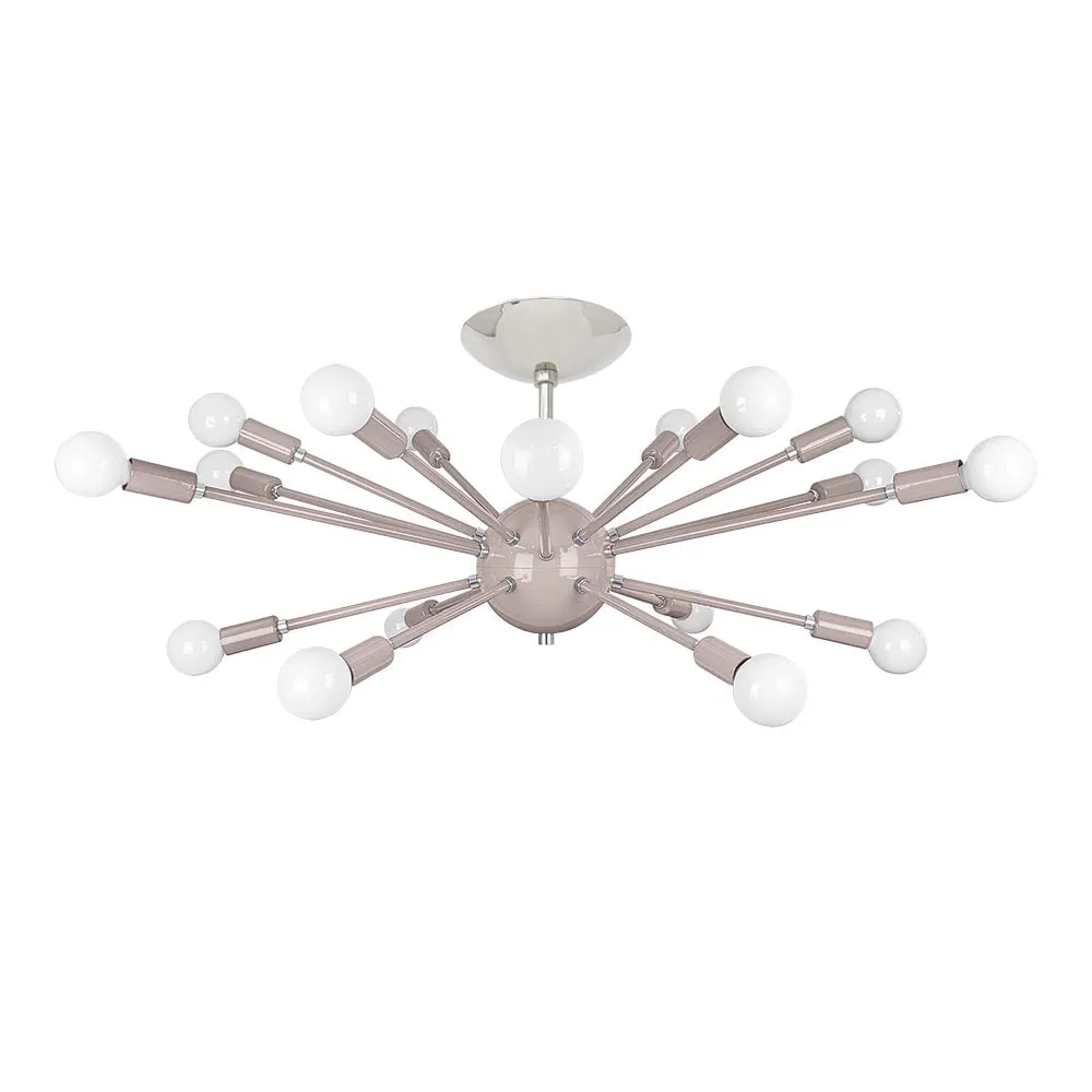 Color Elliptical Sputnik Flush Mount