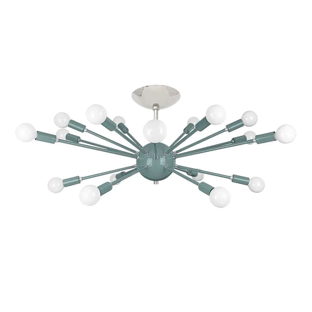 Color Elliptical Sputnik Flush Mount