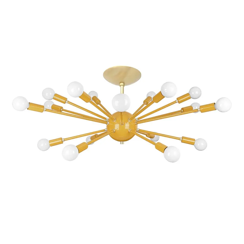 Color Elliptical Sputnik Flush Mount