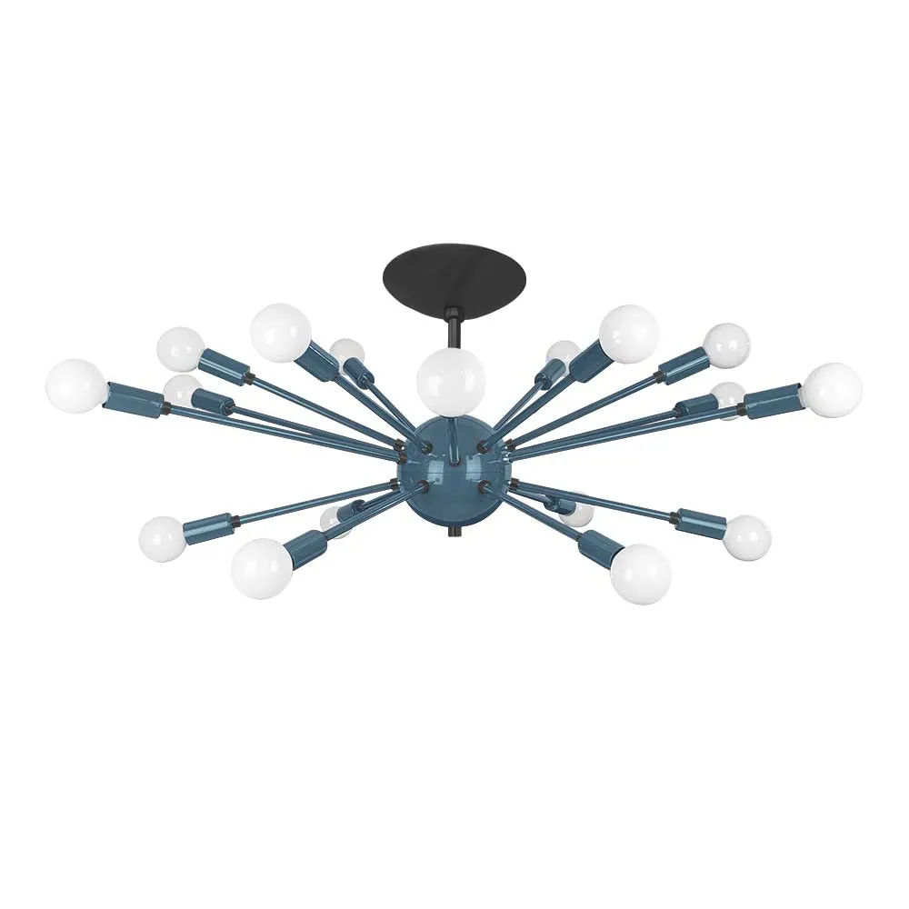 Color Elliptical Sputnik Flush Mount