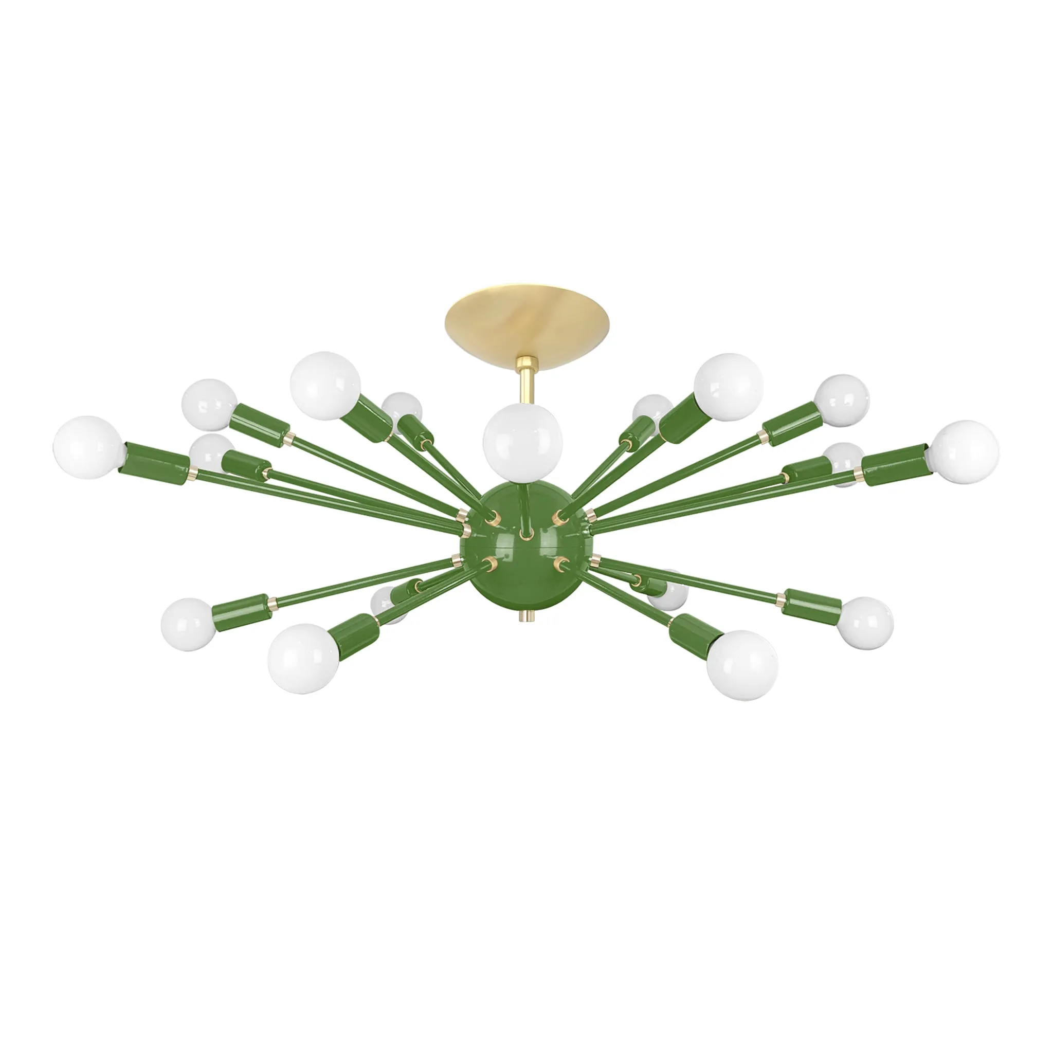 Color Elliptical Sputnik Flush Mount