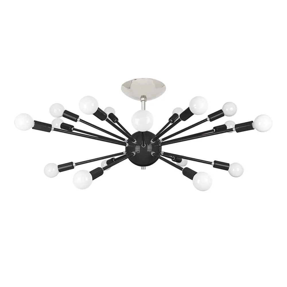 Color Elliptical Sputnik Flush Mount