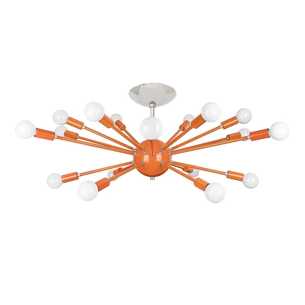 Color Elliptical Sputnik Flush Mount