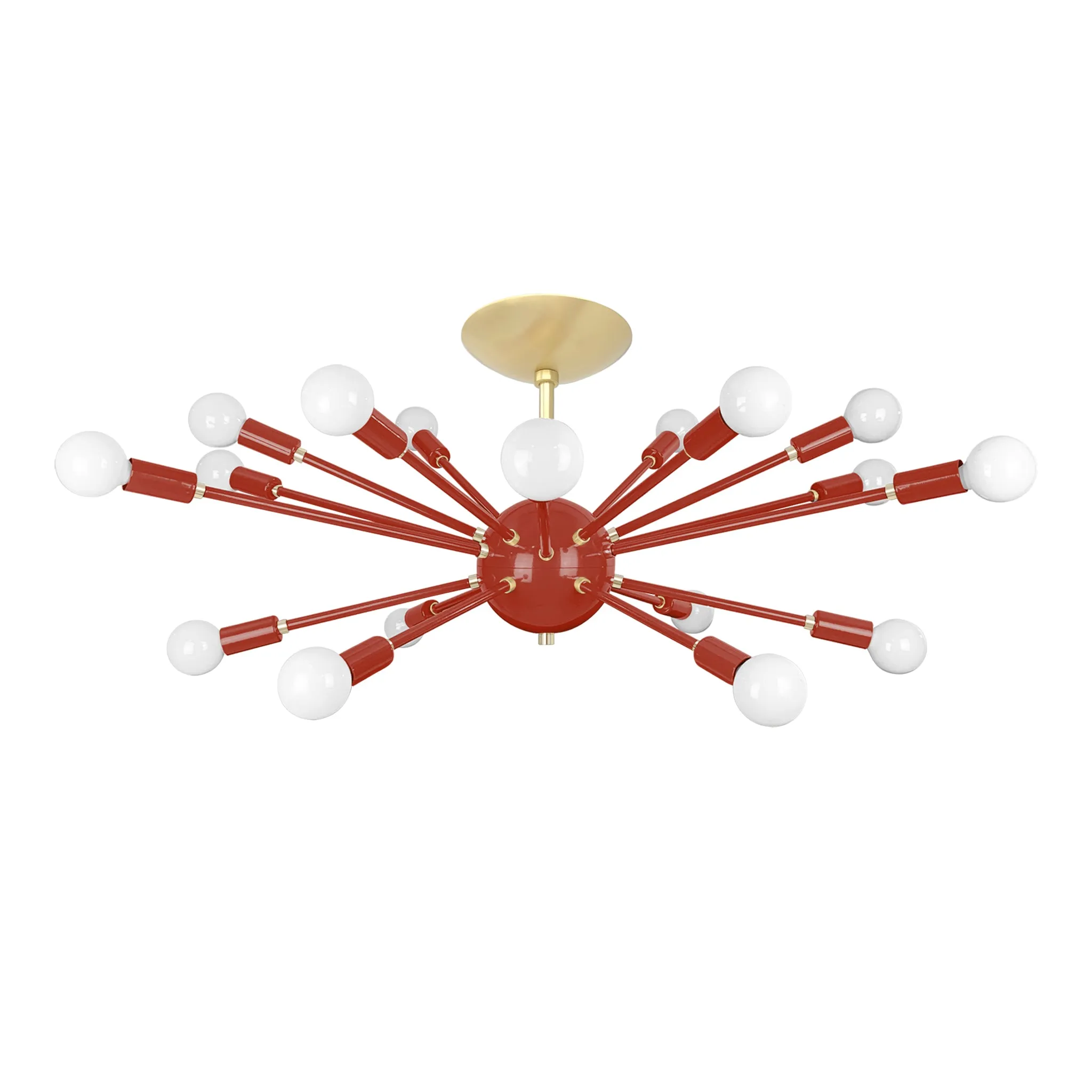 Color Elliptical Sputnik Flush Mount