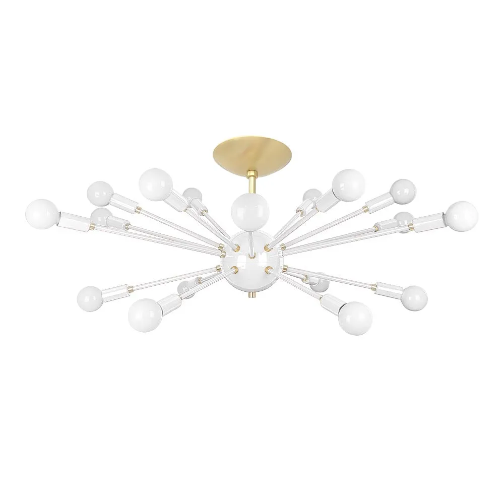 Color Elliptical Sputnik Flush Mount