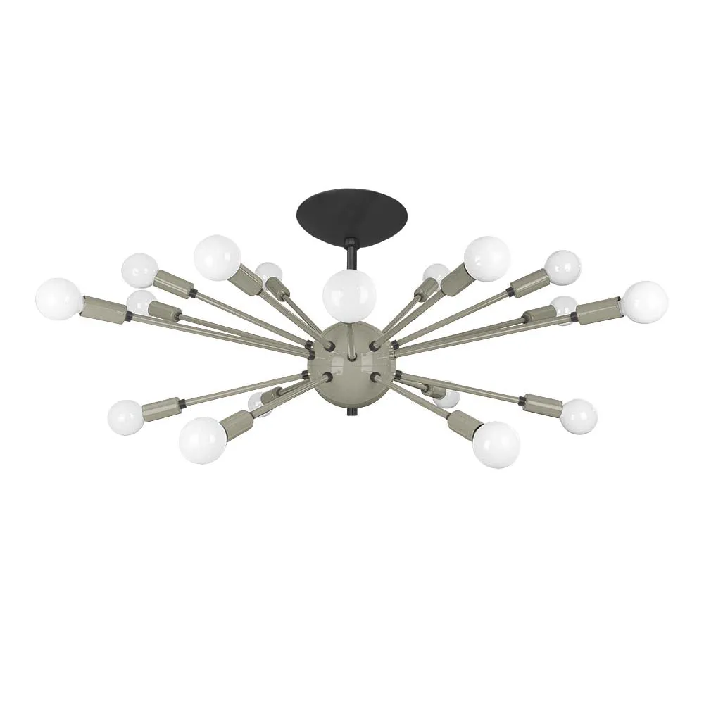 Color Elliptical Sputnik Flush Mount