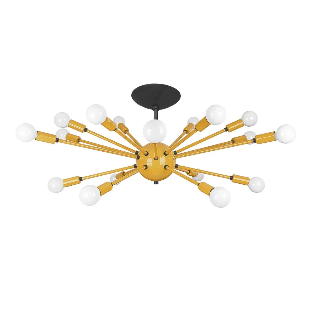 Color Elliptical Sputnik Flush Mount
