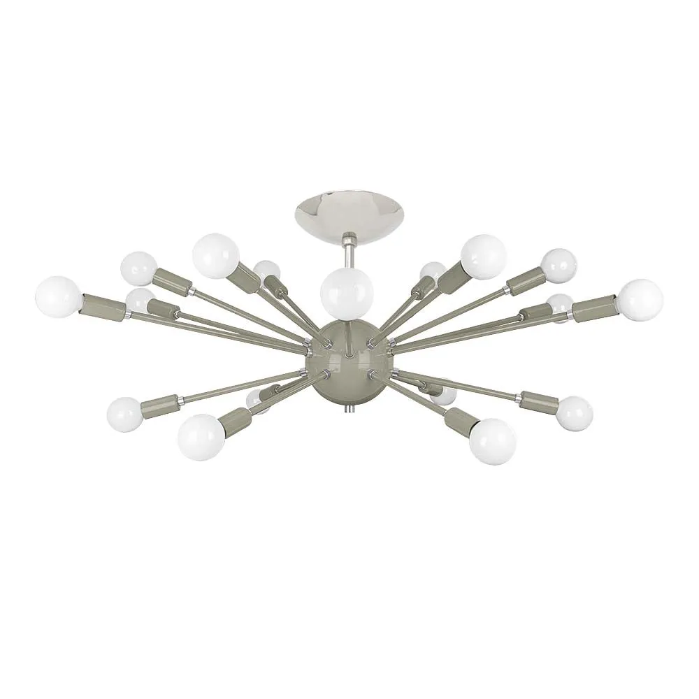 Color Elliptical Sputnik Flush Mount