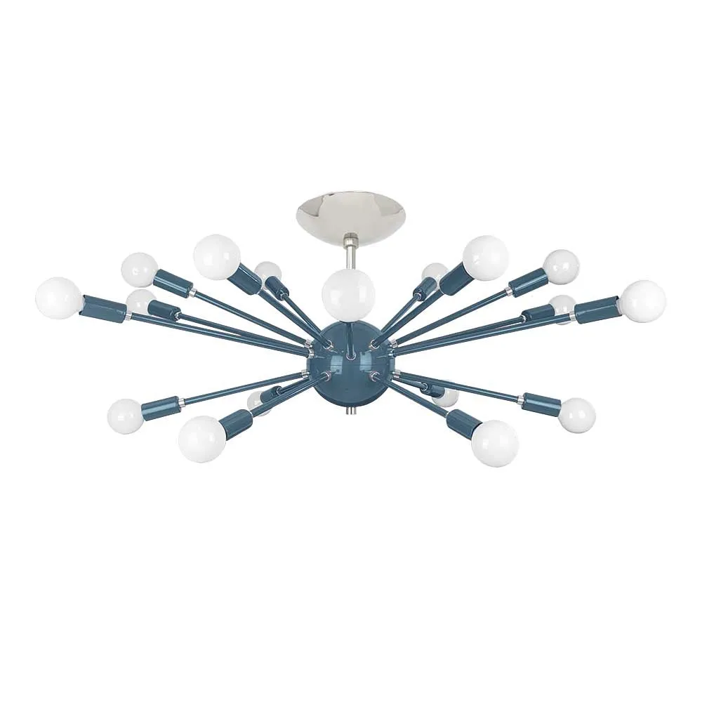 Color Elliptical Sputnik Flush Mount
