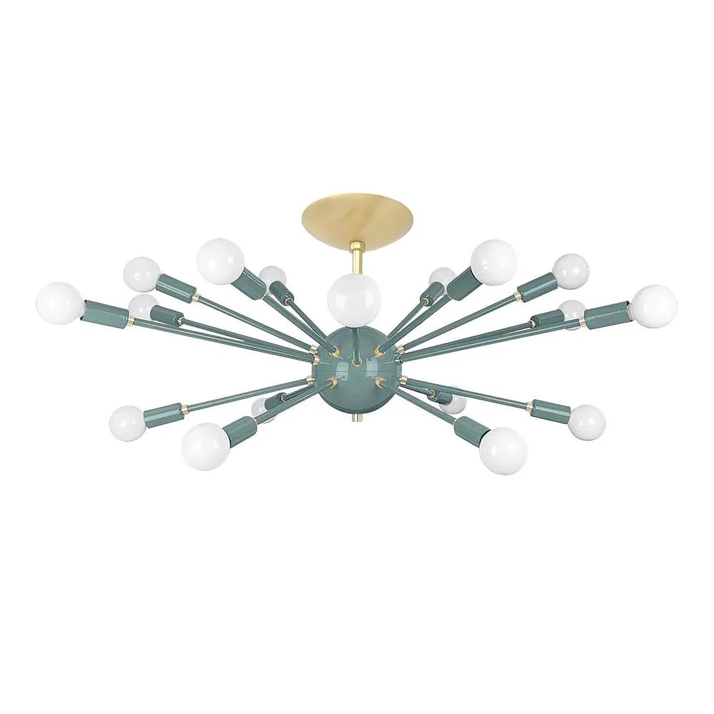 Color Elliptical Sputnik Flush Mount