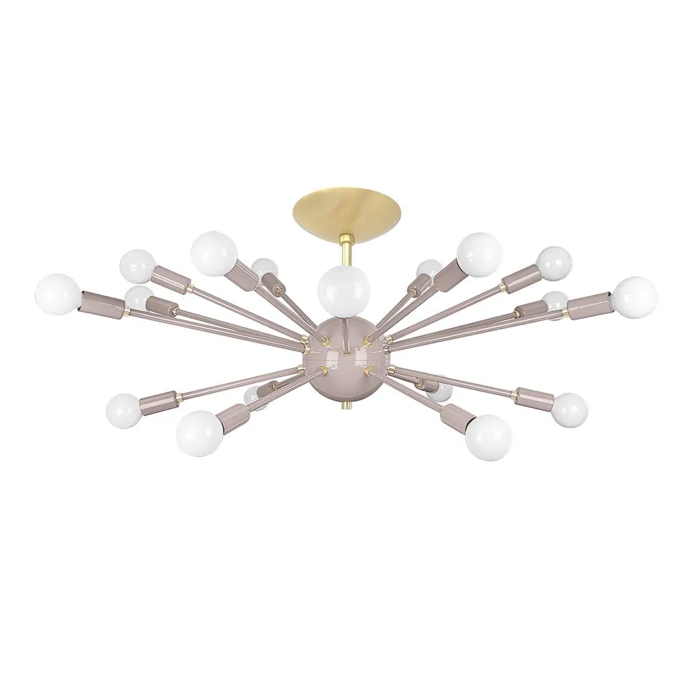 Color Elliptical Sputnik Flush Mount