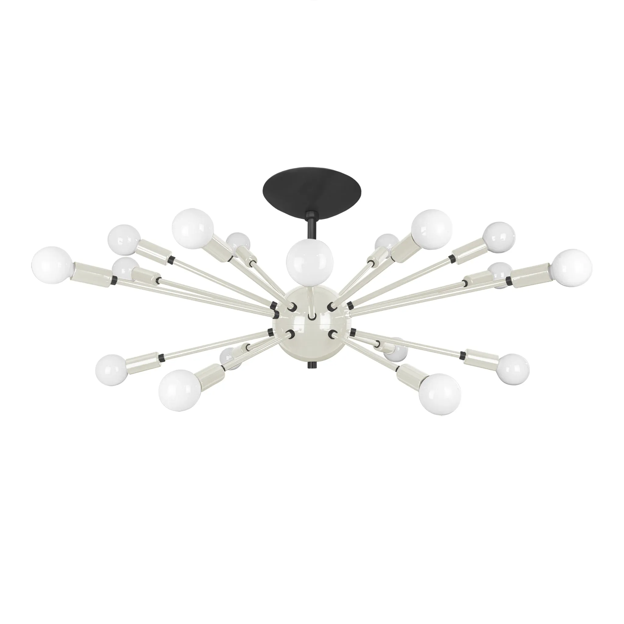 Color Elliptical Sputnik Flush Mount