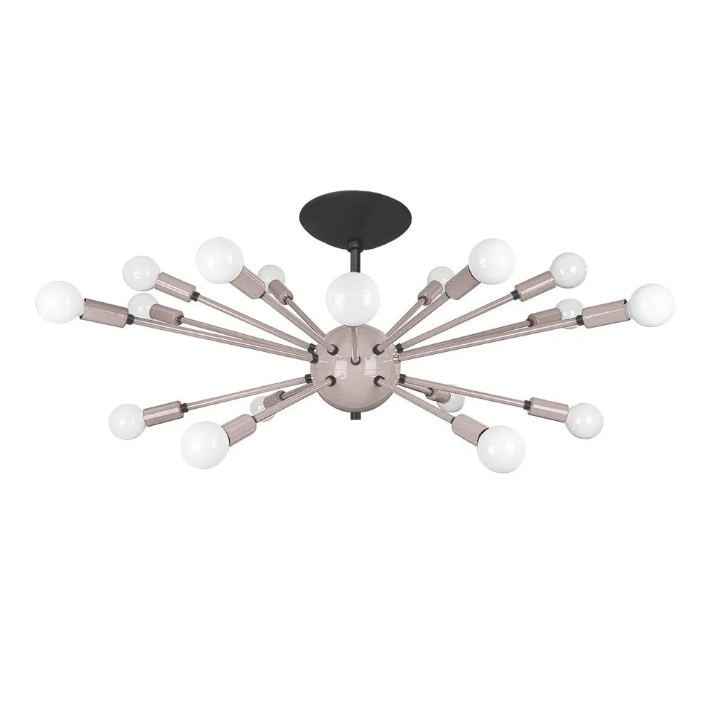 Color Elliptical Sputnik Flush Mount