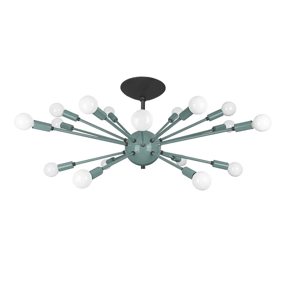 Color Elliptical Sputnik Flush Mount